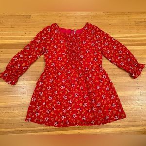 Free People red floral tunic/dress